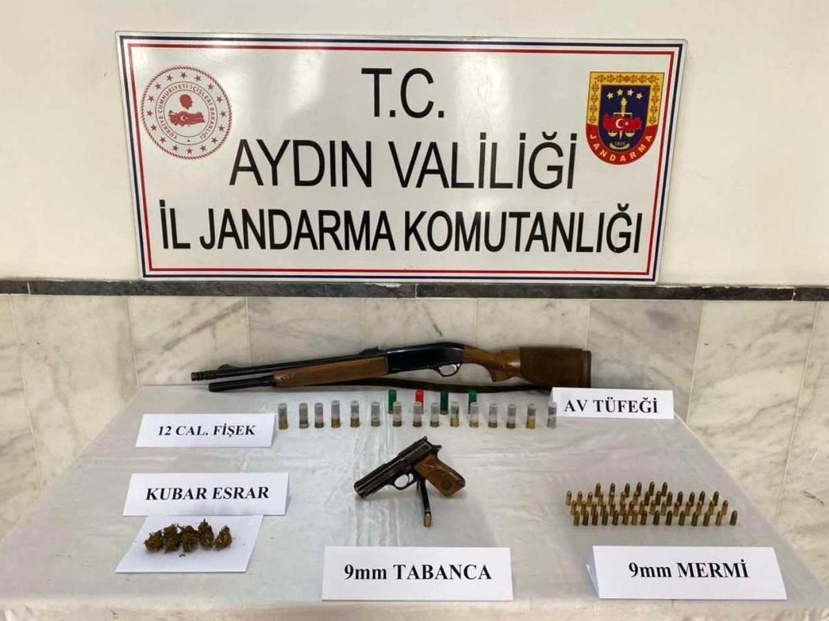 Aydın'da Uyuşturucu ve Silah Operasyonu