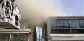 Silivri'de bir villanın çatısında çıkan yangın söndürüldü