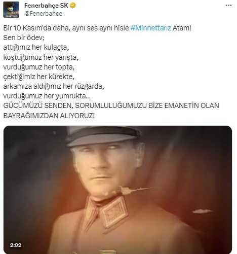 Spor dünyası Ulu Önder Mustafa Kemal Atatürk'ü andı Spor dünyası Ulu Önder Mustafa Kemal Atatürk'ü andı