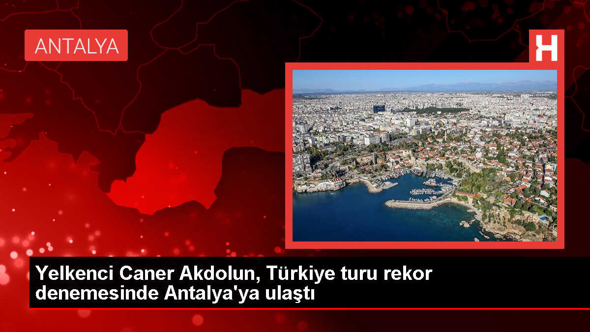 Yelkenliyle tek kişilik Türkiye turu rekoru kırıldı