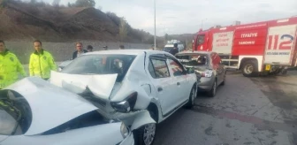 Merzifon'da zincirleme kaza: 5 sürücü yaralandı