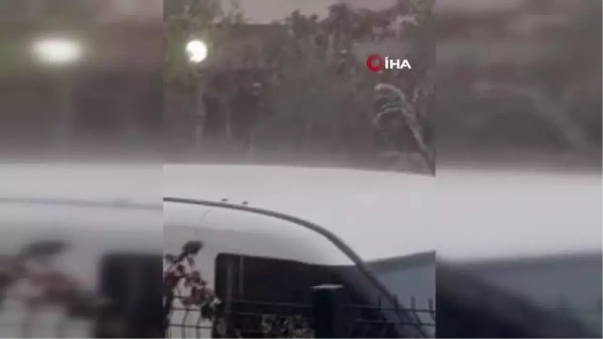 Edremit'te Süper Hücre Dolu Yağışı