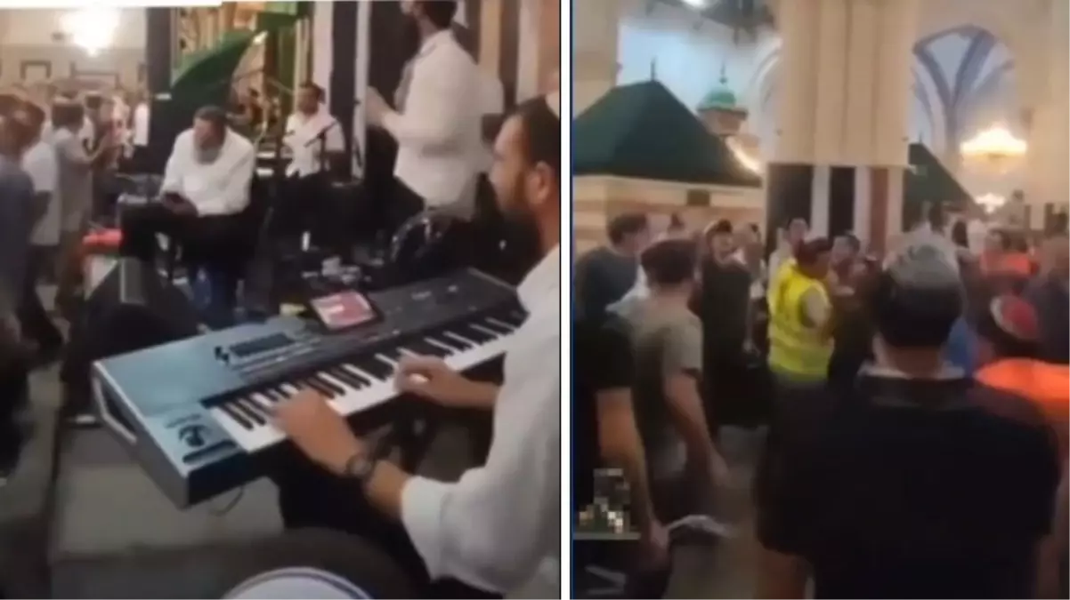 İsrailliler, işgal ettiği tarihi İbrahim Cami'de müzik açıp dans etti
