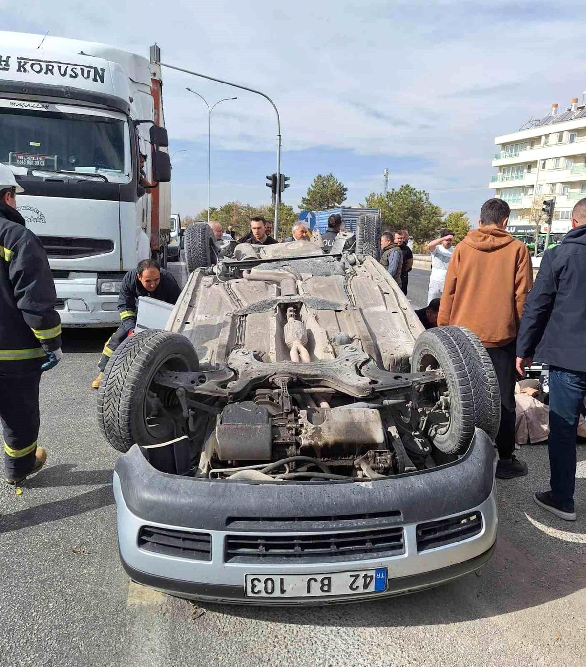 Konya'da trafik kazası: 5 kişi yaralandı