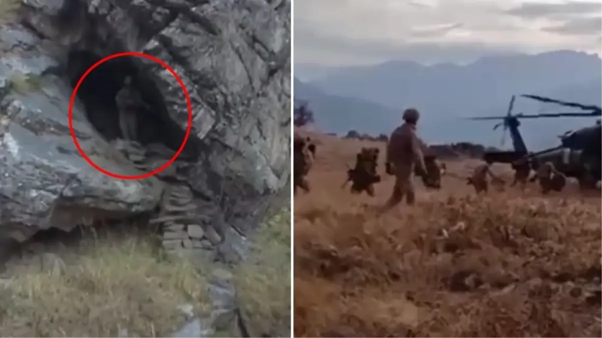 Terör örgütüne ağır darbe! 'Kahramanlar' operasyonuyla 12 ildeki 42 mağara imha edildi