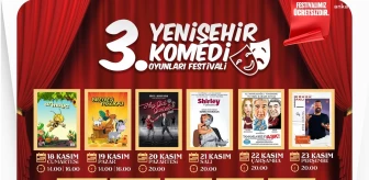 Yenişehir Belediyesi 3. Komedi Oyunları Festivali Başlıyor