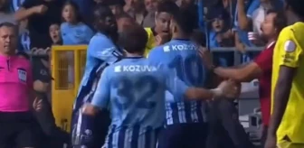 Türk futbolunun utanç gecesi! Hakemler, Fenerbahçe'nin yıldızını boğazından tutup yere seren Rodrigues'i sadece izledi