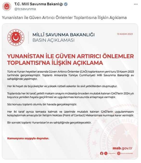 Türkiye ile Yunanistan arasında 'iletişim noktası mekanizması' kuruluyor Türkiye ile Yunanistan arasında 'iletişim noktası mekanizması' kuruluyor