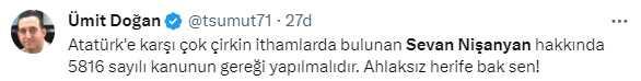 Yazar Sevan Nişanyan'dan Mustafa Kemal Atatürk hakkında skandal imalar! Sözlerine tepki yağıyor