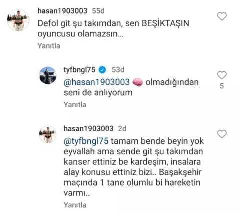 Bu nasıl profesyonellik! Beşiktaşlı Tayfur'un taraftarla girdiği tartışma öyle böyle değil Bu nasıl profesyonellik! Beşiktaşlı Tayfur'un taraftarla girdiği tartışma öyle böyle değil