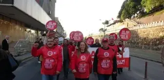 DİSK İstanbul'dan Ankara'ya yürüyüşe devam ediyor