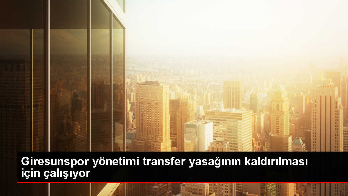 Bitexen Giresunspor Transfer Yasağı İçin Çalışmalarını Sürdürüyor