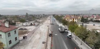 Konya Büyükşehir Belediyesi Necmettin Erbakan Caddesi'nde yol yapımına başladı