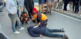 Aksaray'da motosikletin yayaya çarpması sonucu trafik kazası: Yaralılar var