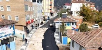 Sinop'un Saraydüzü ilçesinde asfaltlama çalışmaları devam ediyor