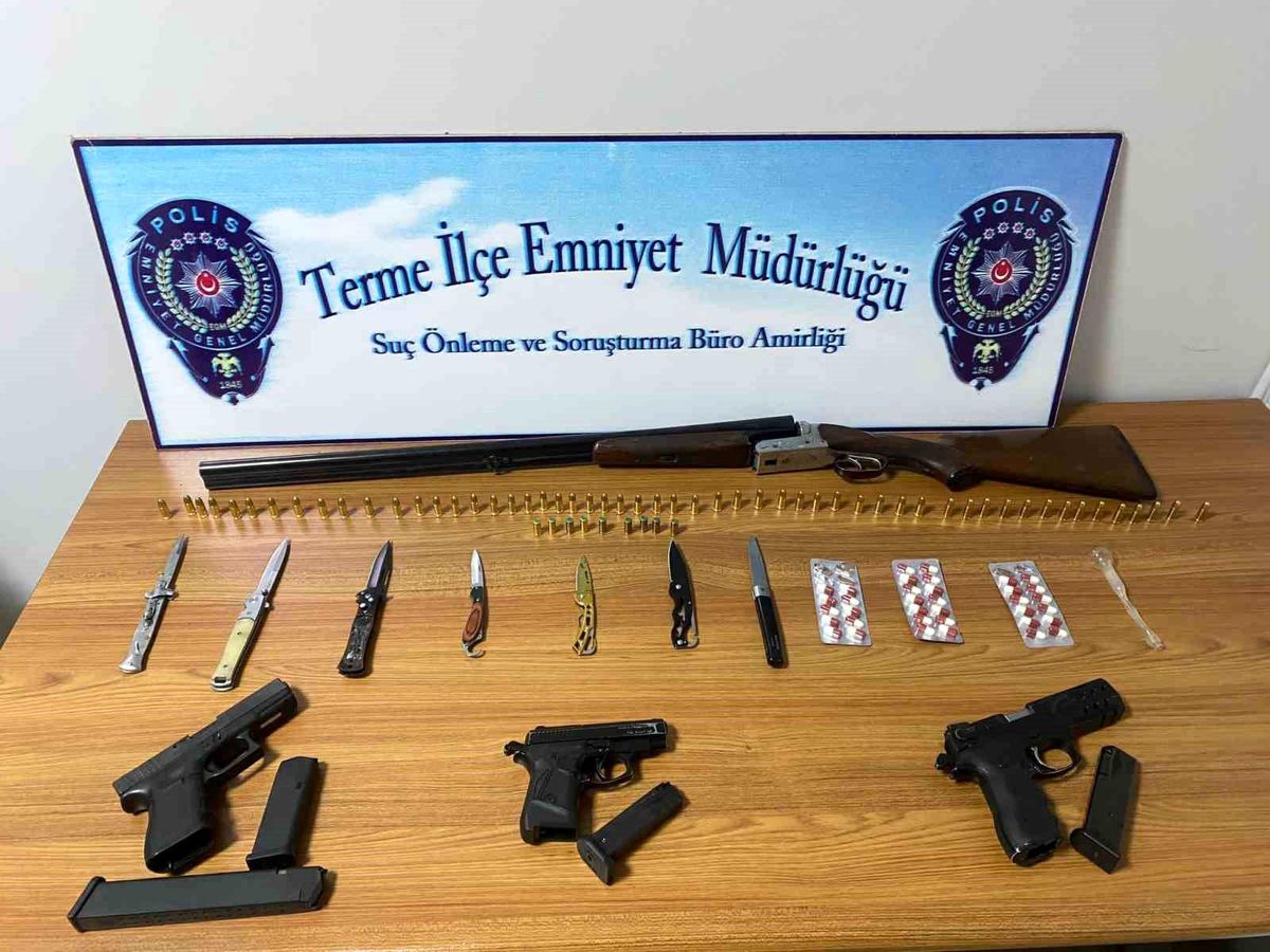 Samsun'un Terme ilçesinde polis tarafından şok uygulama yapıldı