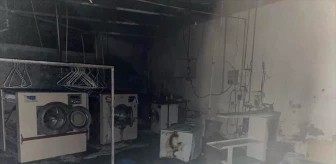 Alanya'da çamaşırhanede çıkan yangın hasara neden oldu