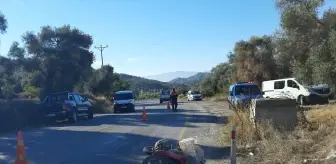 Aydın'da motosiklet ve pikap çarpışması: Motosiklet sürücüsü yaralandı