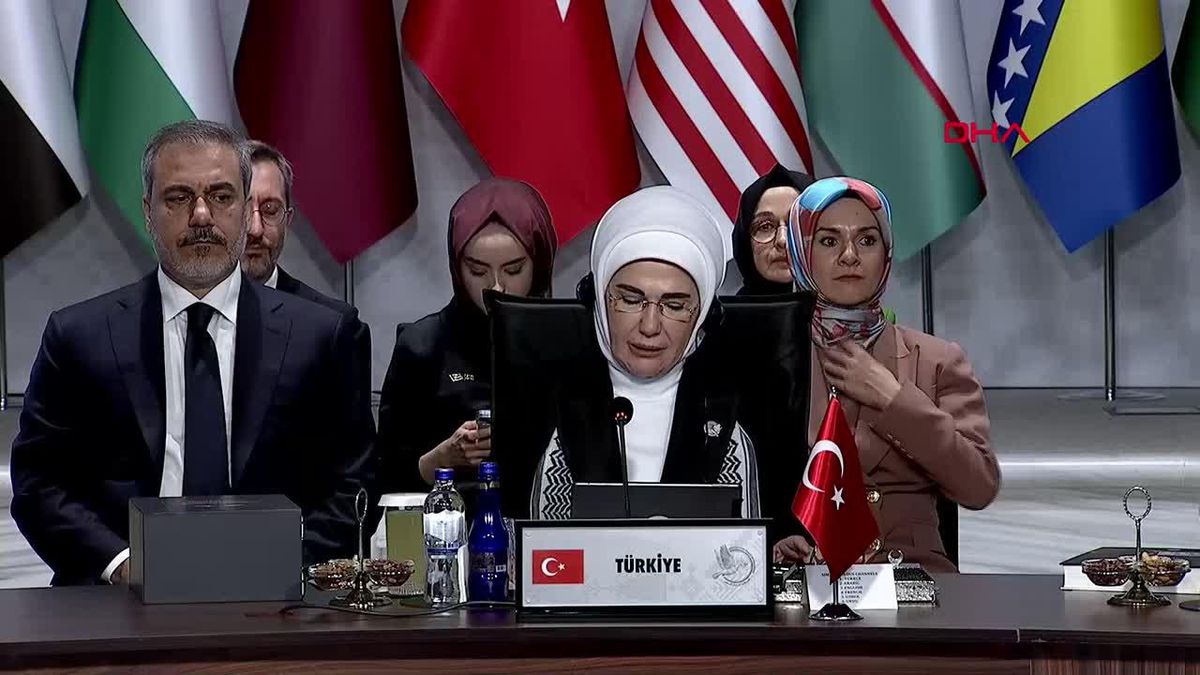 EMİNE ERDOĞAN: İSRAİL'İN YIKTIKLARINI YENİDEN İNŞA ETMEK ÜZERE FON KURULMALIDIR