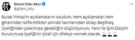 İstifa eder etmez Beşiktaş'a sallayan Burak Yılmaz'ın üyeliği tehlikede İstifa eder etmez Beşiktaş'a sallayan Burak Yılmaz'ın üyeliği tehlikede