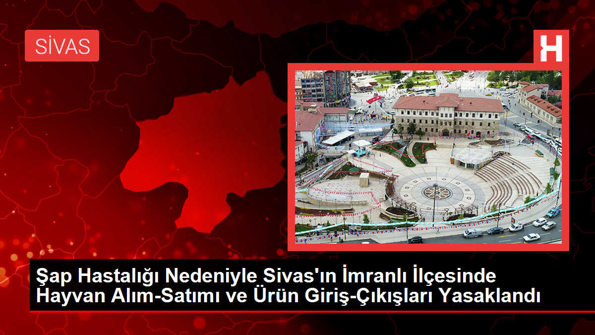 Şap Hastalığı Nedeniyle Sivas'ın İmranlı İlçesinde Hayvan Alım-Satımı ve Ürün Giriş-Çıkışları Yasaklandı