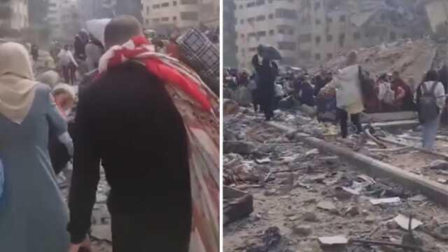 Filistin Kızılayı 'Şok anlar' diye paylaştı! Gazzelilerin Kudüs Hastanesi'nden tahliye görüntüleri yürekleri sızlattı