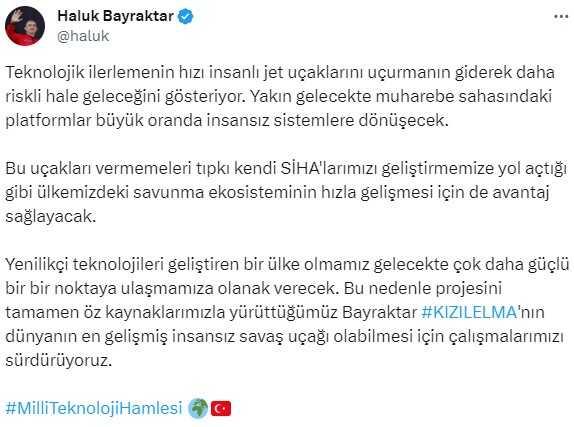 Türkiye'nin Eurofighter Typhoon almasına taş koyan Almanya'ya Haluk Bayraktar'dan anlamlı tepki