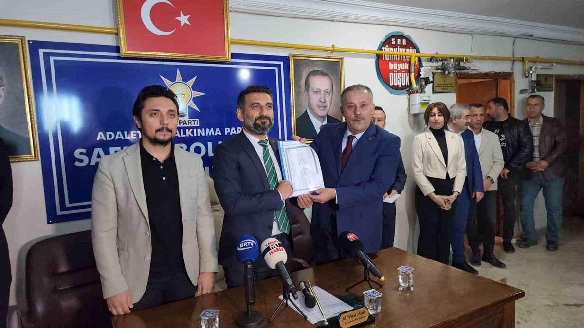 Safranbolu'da Belediye Başkanlığı için Hüseyin Gündoğdu aday adaylığı başvurusu yaptı