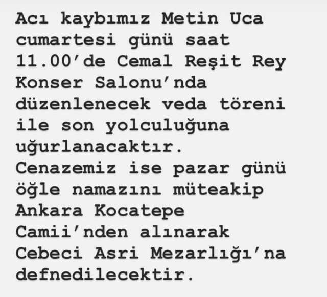Metin Uca öldü mü, neden? Hastalığı neydi? Sanatçı Metin Uca'nın vasiyeti nedir? Metin Uca öldü mü, neden? Hastalığı neydi? Sanatçı Metin Uca'nın vasiyeti nedir?