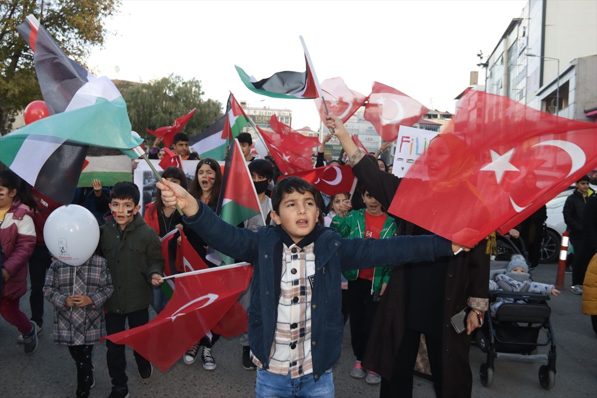 Iğdır'da 'Büyük Filistin Yürüyüşü' düzenlendi