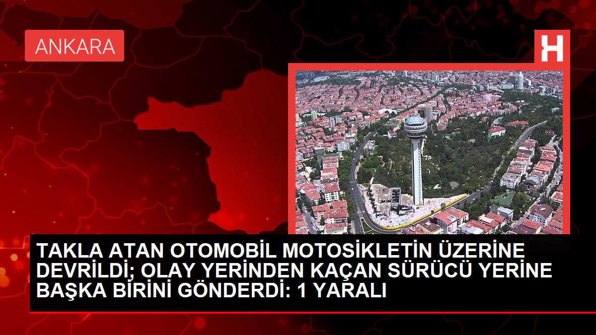 Kadıköy'de otomobil takla attı, motosiklet sürücüsü ağır yaralandı