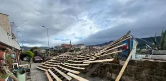 Amasra'da fırtına; tekneler limana çekildi (4)