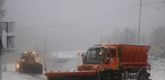 Bolu Dağı'nda Kar Yağışı Etkili Oldu