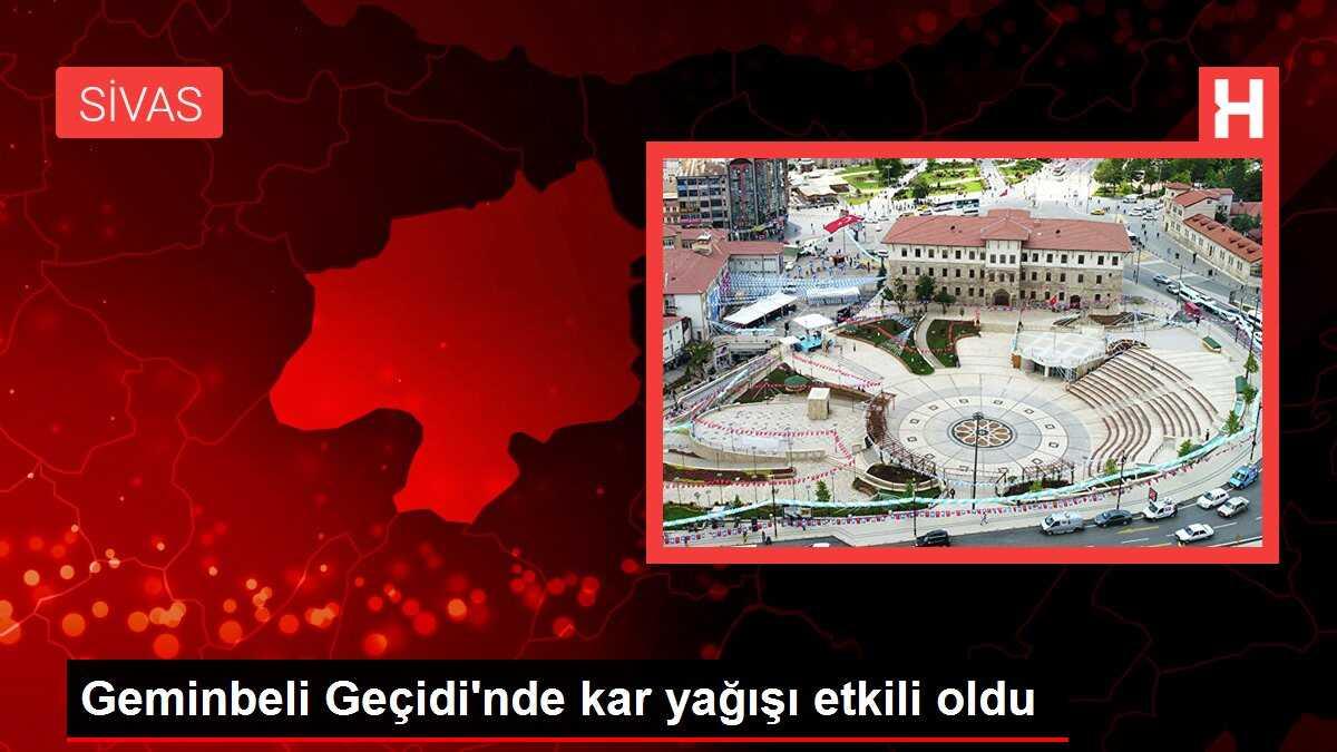 Geminbeli Geçidi'nde kar yağışı etkili oldu
