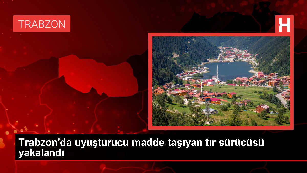 Trabzon'da Uyuşturucu Taşıyan Tır Sürücüsü Gözaltına Alındı