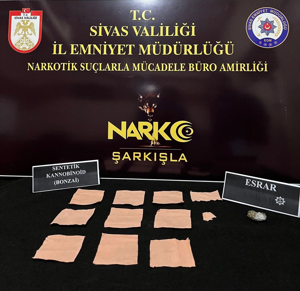 Sivas'ta Uyuşturucu Operasyonunda 4 Zanlı Tutuklandı