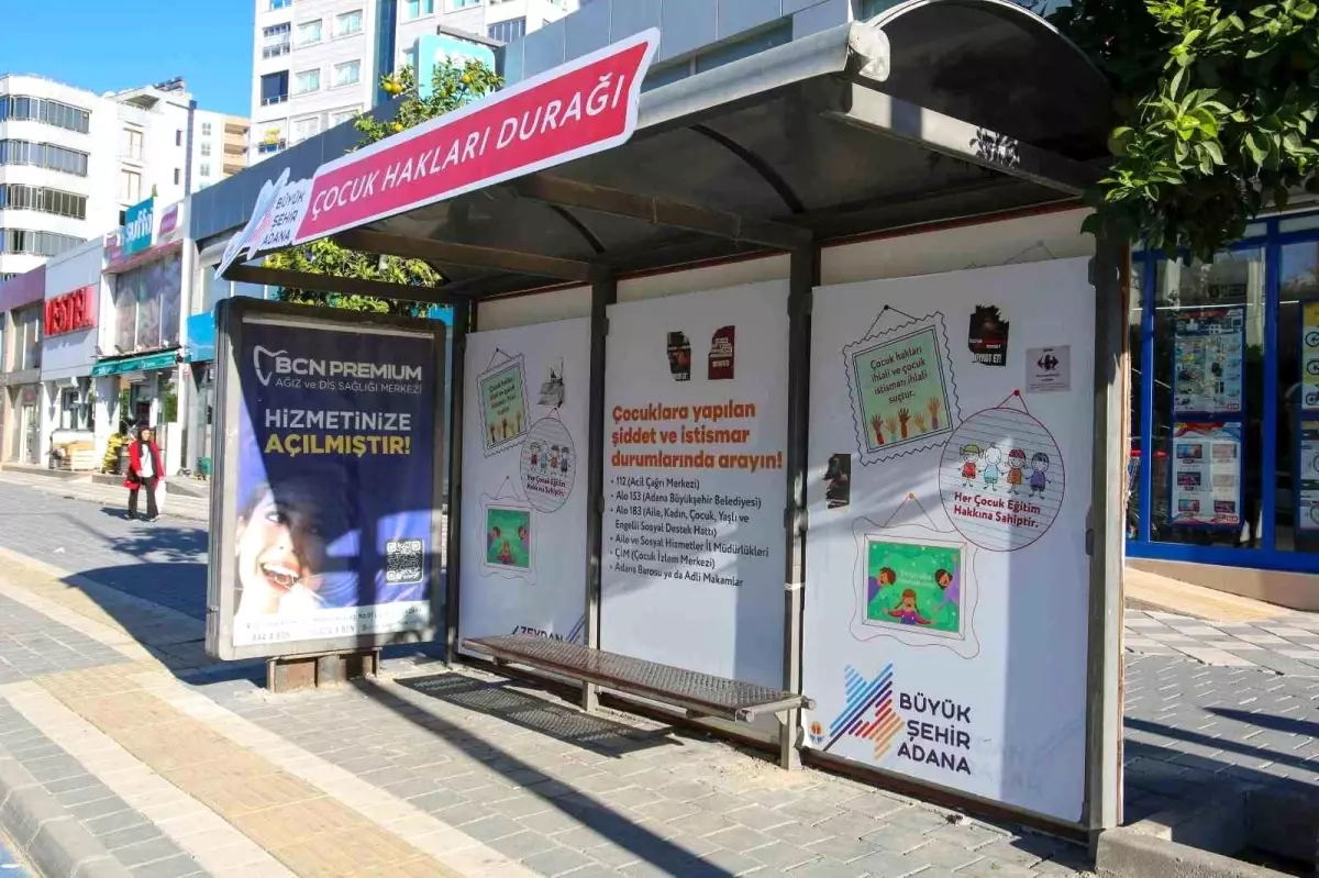 Adana'da Çocuk Hakları Durağı Açıldı