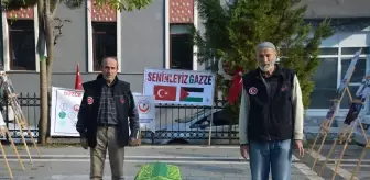 İsrail'in Gazze'ye saldırılarını protesto amacıyla sergi açıldı