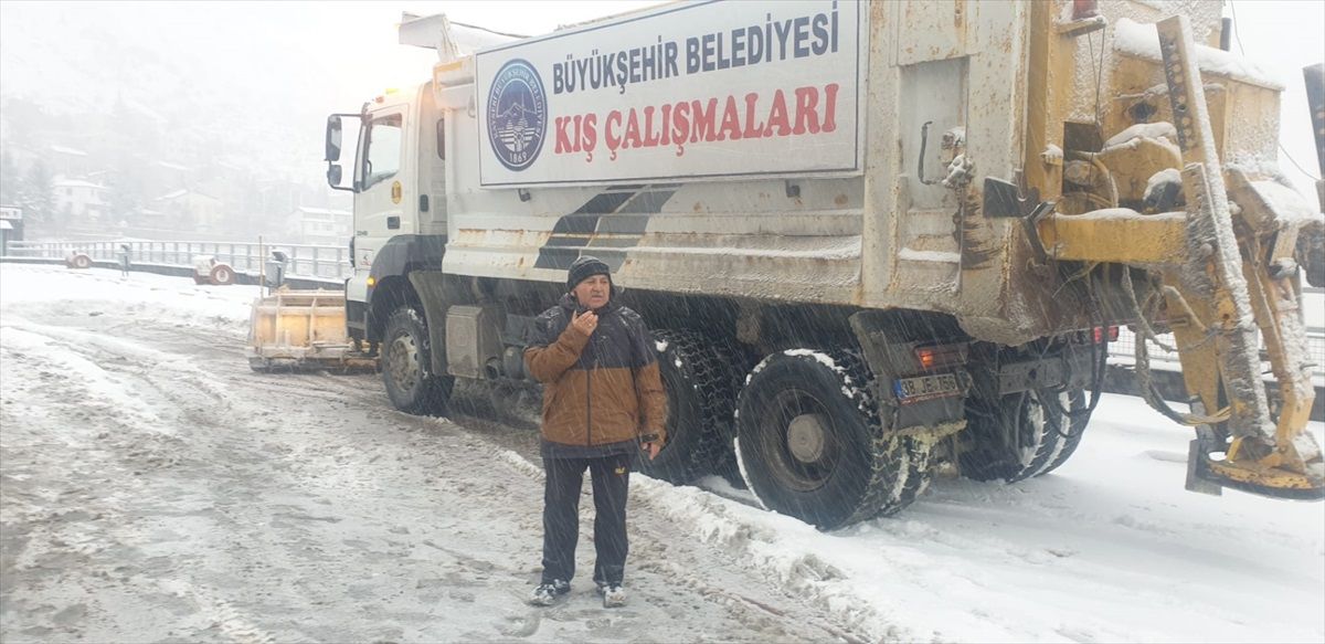 Kayseri'de Karla Mücadele Ekipleri Göreve Hazır
