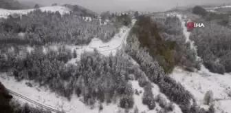 Mevsimin İlk Karında Kartpostallık Manzara Zonguldak'ta