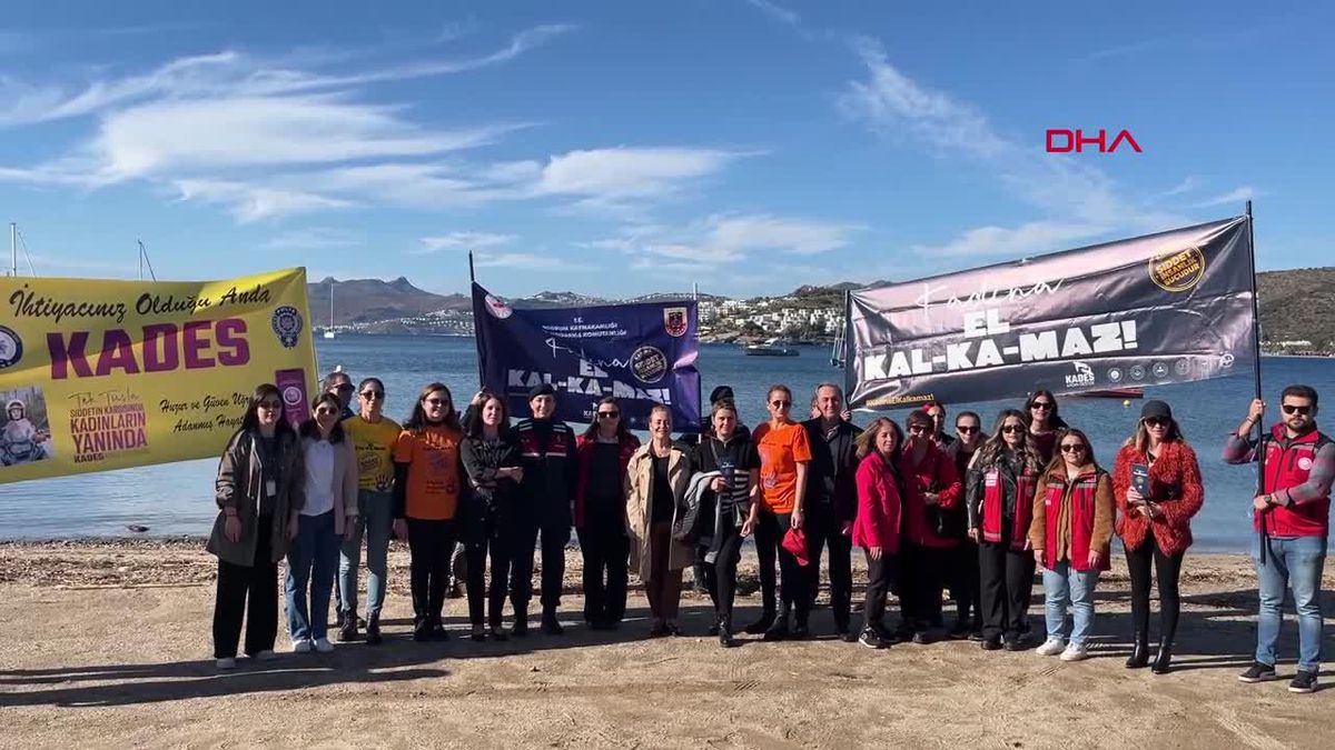 Bodrum'da Kadına Yönelik Şiddete Karşı Farkındalık Etkinliği