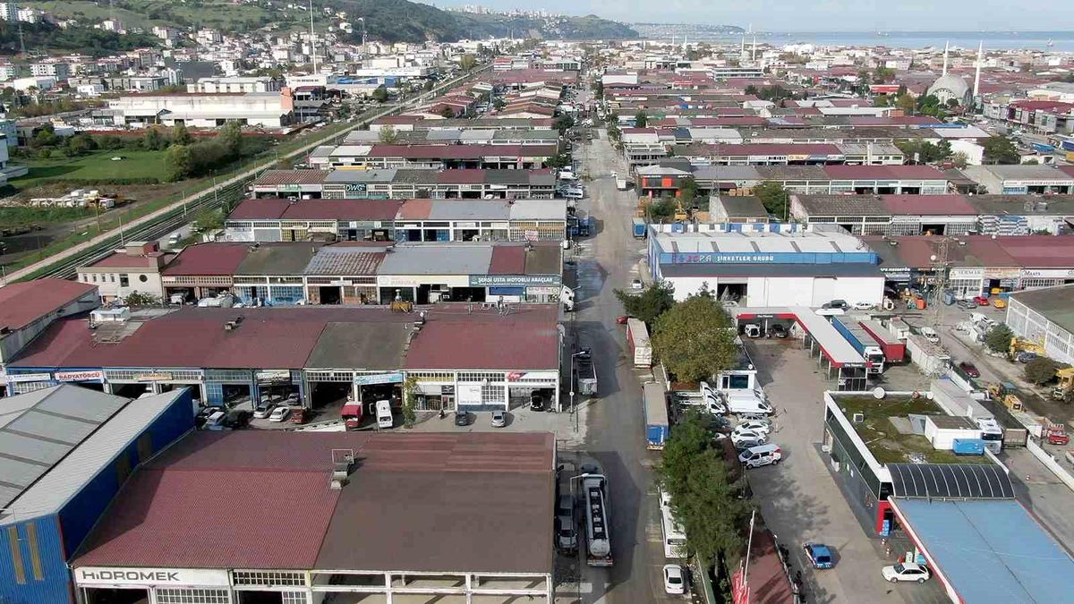 Samsun'da Sanayi Bölgelerine Beton Yol Uygulamaları