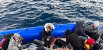 Ayvacık'ta 47 kaçak göçmen kurtarıldı