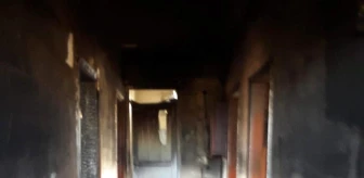 Hatay'ın Reyhanlı ilçesinde bir evde yangın çıktı