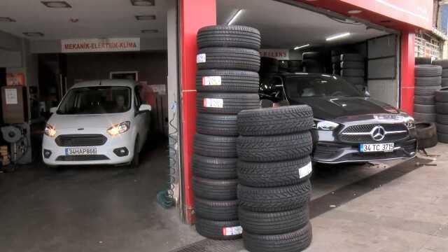 İstanbul'da kış lastiği zorunluluğu 25 Kasım'a çekildi, ticari araç sürücüleri lastikçilere akın etti