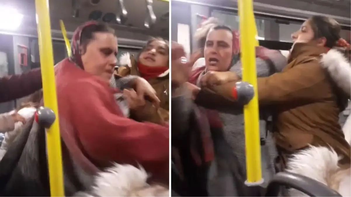 Otobüste şoför kavgası! Birbirine giren kadınlar ortalığı ringe çevirdi