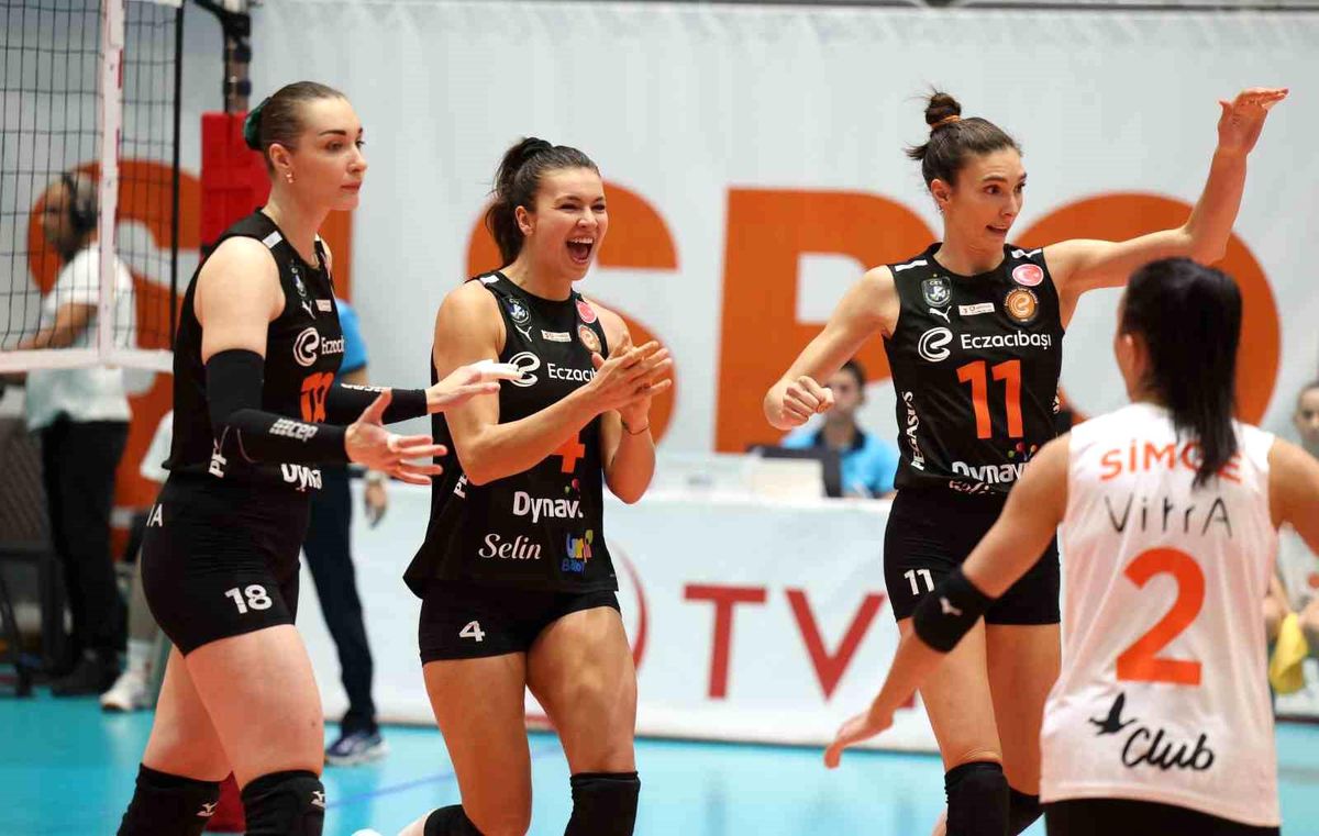 Eczacıbaşı Dynavit, Muratpaşa Belediyespor'u 3-0 Mağlup Etti