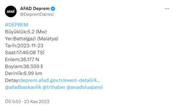 Deprem nerede oldu? Bugünkü deprem hangi illerde hissedildi, kaç şiddetinde oldu?