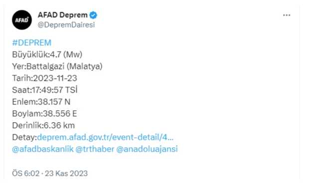 Deprem nerede oldu? Bugünkü deprem hangi illerde hissedildi, kaç şiddetinde oldu?