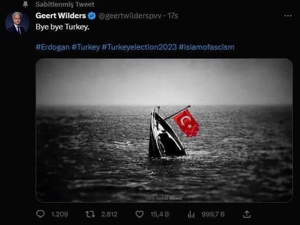 Hollanda'nın yeni başbakanı resmi olmayan sonuçlara göre Türk ve İslam düşmanı Geert Wilders oldu Hollanda'nın yeni başbakanı resmi olmayan sonuçlara göre Türk ve İslam düşmanı Geert Wilders oldu